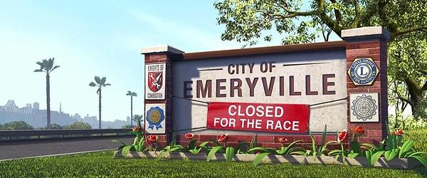 2. Arabalar (2006) filminde 'Emeryville Şehri' yazısını görebilirsiniz. Emeryville, gerçek hayatta Pixar stüdyosunun bulunduğu yerdir.