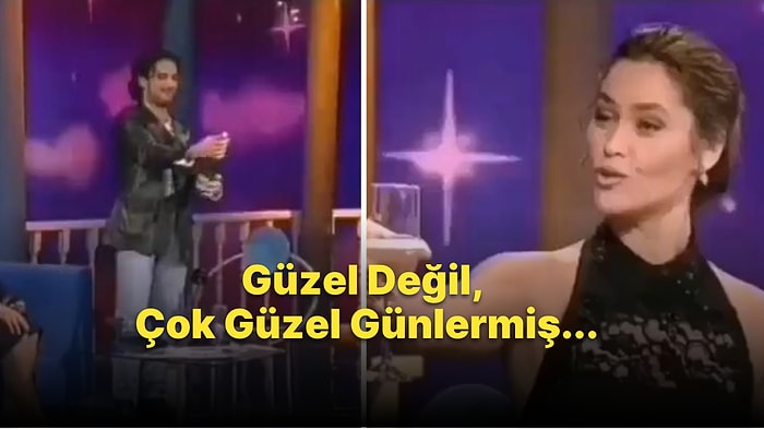 Tarkan'ın Hülya Avşar'ın Programında Şampanya Patlatıp Hayranı ile İçtiği Görüntüler Yeniden Gündem Oldu