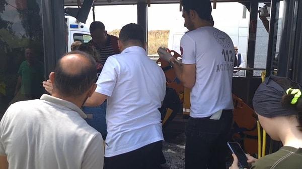 Kaza saat 12.30 sıralarında Arnavutköy Sincanlar Otobüs durağı önünde meydana geldi.