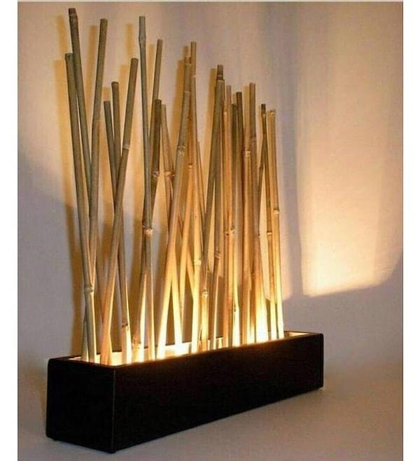 20. Orijinal model bir bambu lambader!🤩
