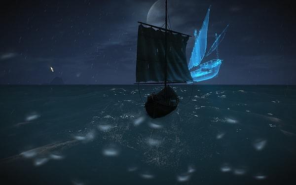 9. Skellige'de bir hayalet gemi var.