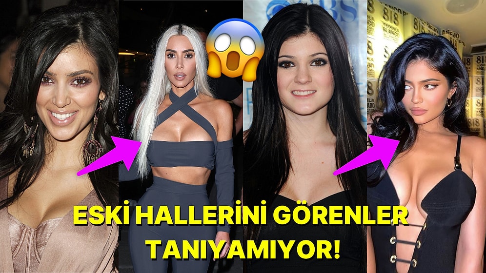 O Eski Halinden Eser Yok Şimdi! Dünyaca Ünlü Kardashian Kardeşlerin Yıllar İçinde Yaşadığı İnanılmaz Değişim