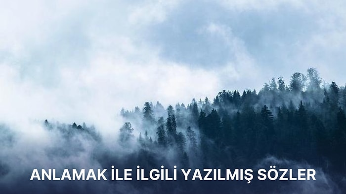 Anlamak ile İlgili Sözler: Duygularımıza Tercüman Olacak, Anlamak Adına Yazılmış Sözler