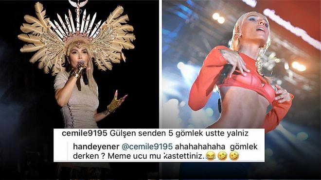 Hande Yener, Kendisine Gülşen ile İlgili Yorum Yapan Takipçisine Verdiği Skandal 'Meme' Cevabıyla Gündem Oldu
