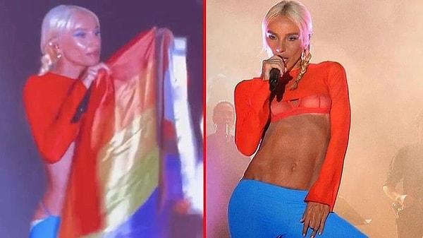 2. Yenikapı konserinde LGBTI+ bayrağı açan Gülşen, sosyal medya kullanıcılarından büyük tepki gördü!