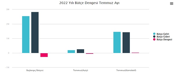 Ocak-Temmuz döneminde bütçe 29,5 milyar TL fazla verdi