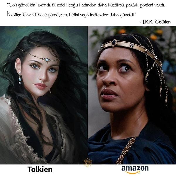 J.R.R. Tolkien'in kitaplarında tasvir ettiği Tar-Miriel karakteri ile Amazon'un The Rings of Power dizisinde izleyeceğimiz Tar-Miriel birbirinden bi' miktar farklı...