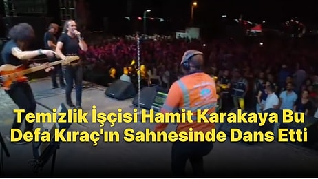 Yaptığı Danslarla Fenomen Olan Temizlik İşçisi Hamit Karakaya, Aksaray'da Kıraç'ın Sahnesine Çıktı