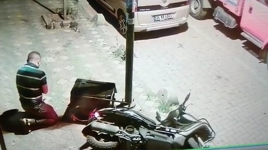 Hırsızın Üzerine Uçtu: Kuryenin Motorunu Kaptırmamak İçin Mücadelesi