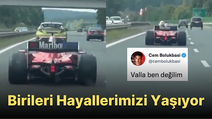 Çekya'da Ferrari Benzeri Modifiye Edilmiş GP2 Aracıyla Otobana Çıkan Sürücü Herkesi Hayran Bıraktı