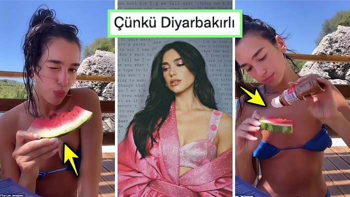 Urfalı Zeyno Lakabının Hakkını Vererek Karpuza Pul Biber Döküp Yiyen Dua Lipa Hepimizin İçini Bi Tuhaf Yaptı