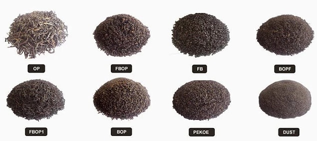 5. Görselden de anlaşılacağı üzere en kalitesiz çay aslında çay bile sayılmayan "dust" çeşidi. Yani toz!