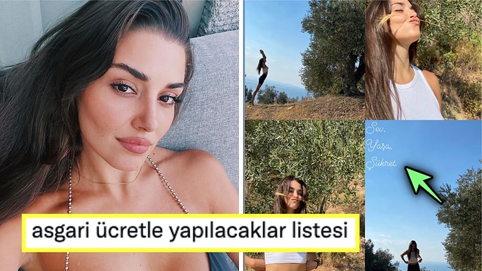 Sosyal Medyada 'Sev, Yaşa, Şükret' Mesajı Veren Hande Erçel'e Hayata Küsmüş Takipçilerinden Gelen Yorumlar