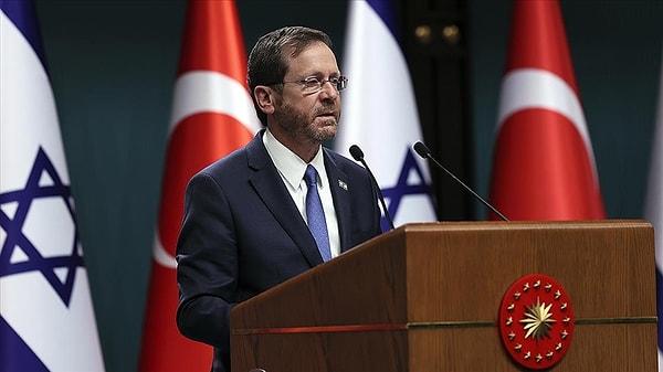 İsrail Cumhurbaşkanı Herzog: 'Türkiye ile ilişkilerin yüksek seviyeye çıkarılmasını takdirle karşılıyorum'