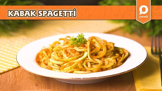 En Hafif Spagetti Tarifini Sizin İçin Yaptık! Bol Soslu Kabak Spagetti Nasıl Yapılır?