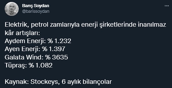 Kârlı çıkanlar arasında başka kimler yok ki?👇