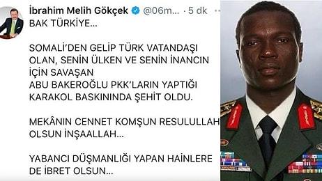 Melih Gökçek Beşiktaş'ın Eski Golcüsü Aboubakar'ı Somali Asıllı Şehit Asker Diye Paylaştı