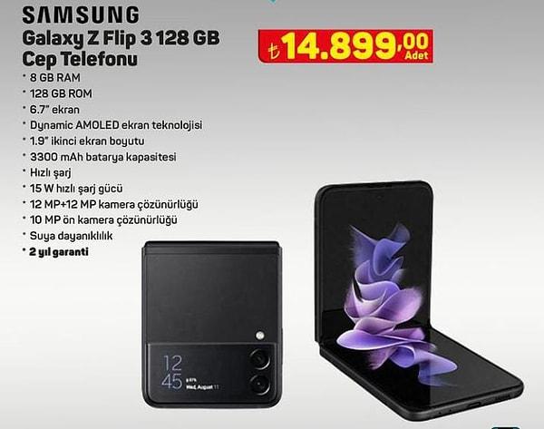 18 Ağustos Perşembe A101 Aldın Aldın Online'da Samsung Galaxy Z Flip 2 Cep Telefonu!