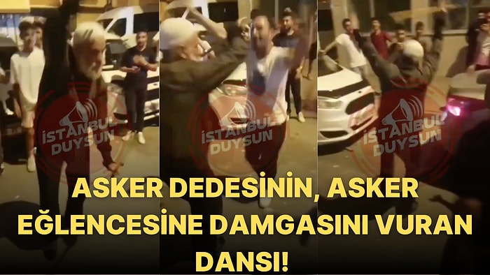 Torununun Asker Eğlencesinde Bastonuyla Müthiş Dans Figürleri Sergileyen Dedenin Viral Olan Anları