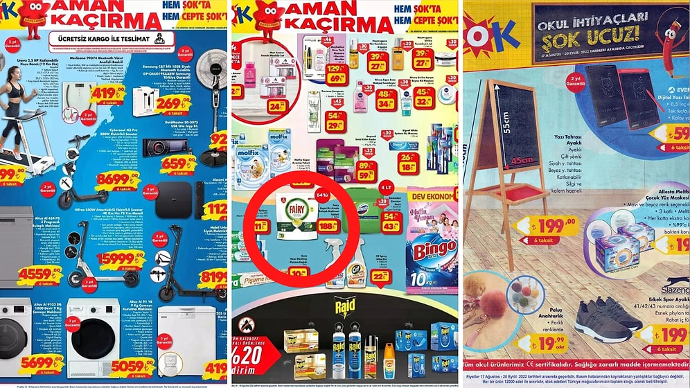 Okul Ürünleri Bu Hafta da Satışta! 24 - 27 Ağustos ŞOK Bu Hafta Kataloğu