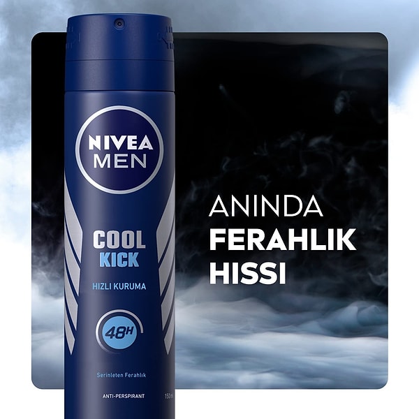 11. Beylerin tercihi Nivea Cool Kick deodorant olmuş.