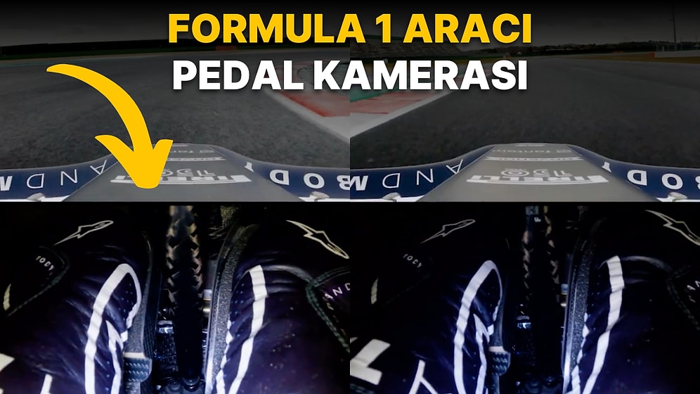 Formula 1 Aracının Pedal Kamerasından Çekilen Görüntüler Merakınızı Bir Nebze Olsa da Giderecek