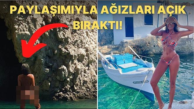 Yunanistan'da Tatil Yapan Eda Taşpınar, Tanga Bikinisiyle Verdiği Üstsüz Pozla Instagram'ı Salladı!