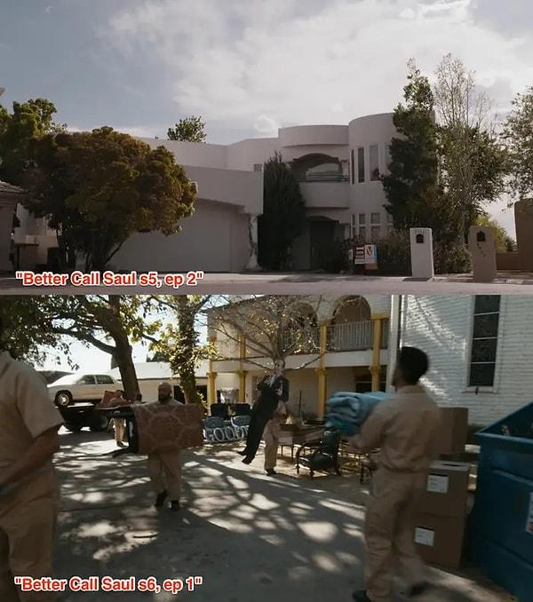1. 6. sezonun ilk bölümünün başında görünen ev aslen Kim ve Jimmy'nin 5. sezonda gördükleri ev aynı mıydı? Bu evlerin aynı olduğunu düşünüyor olabilirsiniz fakat yanılıyorsunuz.