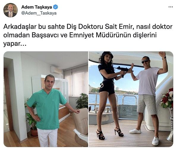 Ankara Kuşu isimli hesap da Taşkaya'nın Instagram hesabını hacklettiği iş insanı Sait Emir'le ilgili yaptığı bu paylaşımı hatırlattı.