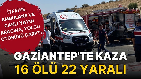 İtfaiye, Ambulans ve Canlı Yayın Aracına, Yolcu Otobüsü Çarptı: 16 Ölü 21 Yaralı