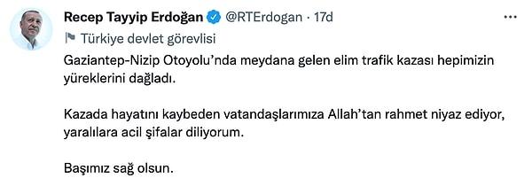 Cumhurbaşkanı Recep Tayyip Erdoğan ⬇️