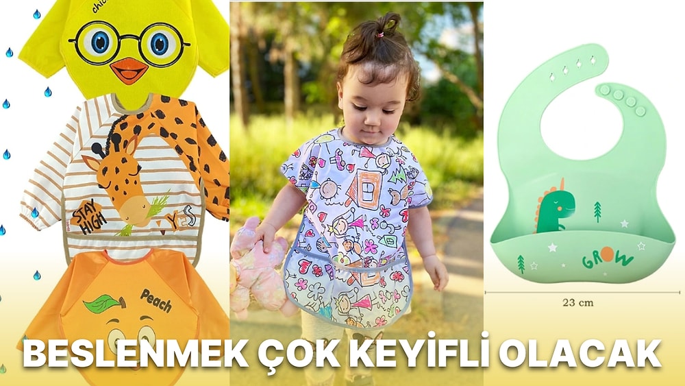 Anneler Öneriyor: Bebekler İçin En Kullanışlı Beslenme Önlükleri