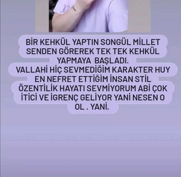 6. Lütfen Songül'ü kızdırmayın ve "kehkül" kestirmeyin.