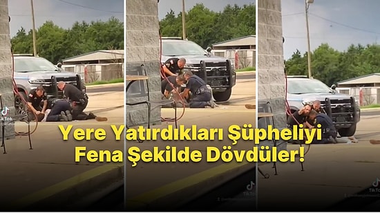 3 Polisin, Yakaladıkları Şüpheliyi Yere Yatırıp Dövdükleri, Kafasını Betona Vurdukları Tepki Çeken Anlar