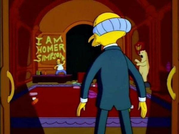 2. Bay Burns karakteri Homer'ı hatırlıyor ve ismini biliyor.