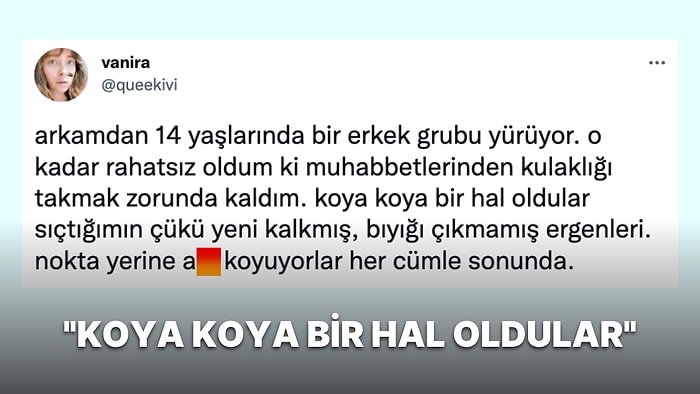 Yolda Yürürken Sürekli Küfür Eden Genç Erkek Grubu Tartışmalara Neden Oldu