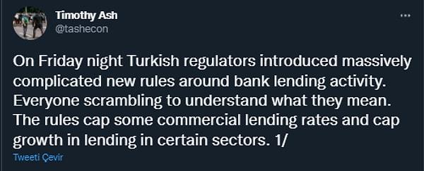 Hamleyi zekice olarak nitelerken, 2011'den bu yana Erdoğan'ın faiz hassasiyeti dolayısıyla para politikasındaki karmaşaya dikkat çekiyor.