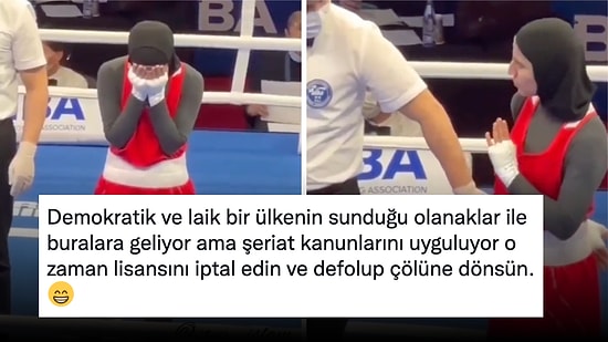 Hakemin Elini Tutmasına İzin Vermeyen Müslüman Boksör, Sosyal Medyada Hararetli Bir Tartışma Başlattı!