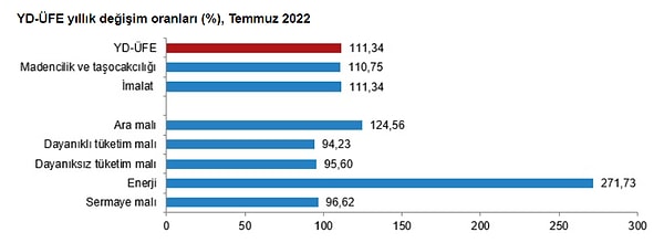 Tabi bir de işin sanayi tarafı bulunuyor. Sanayide elektrik üretiminde kullanılan gaz fiyatı arttıkça maliyetlere yansıyor. Kurdaki yükselişlerin de maliyetlere yansımasını enerji enflasyonunda da izliyoruz. Son olarak bugün açıklanan yurt dışı üretici enflasyonunda da enerji kendini gösteriyor.