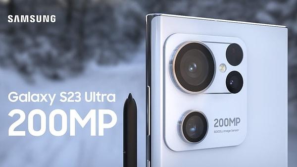 Samsung Galaxy S23 Ultra kamerasının yeni 200 MP'lik sensörle geleceği de iddialar arasında.