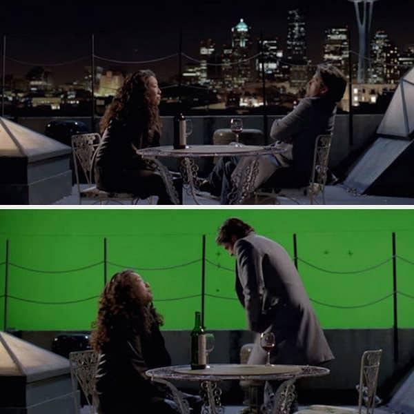 15. 'Grey's Anatomy'deki çatı sahnesi de aslında göründüğü gibi değil!