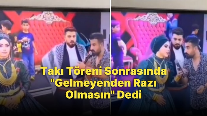 'Gelenden de Gelmeyenden de Razı Olsun' Denildiği Sırada Mikrofonu Alıp 'Gelmeyenden Razı Olmasın' Diyen Gelin