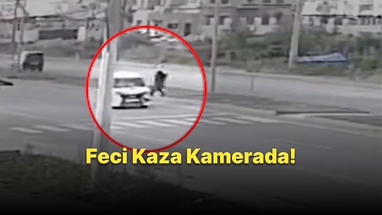 Korkunç Kaza Anı Kamerada: Karşıdan Karşıya Geçmek İsterken Minibüs Çarptı