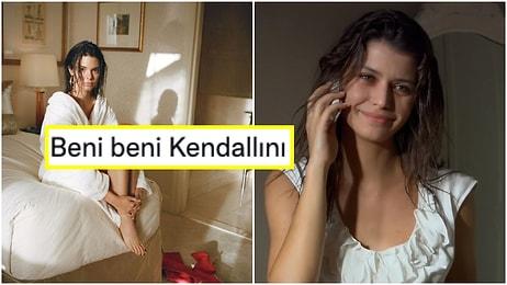 Bornozuyla Vogue İçin Poz Veren Kendall Jenner Aşk-ı Memnu'nun Final Bölümündeki Bihter Ziyagil'e Benzetildi!