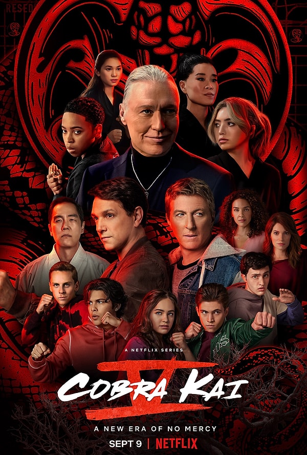 15. Cobra Kai dizisinin 5. sezonundan yeni bir afiş yayımlandı.