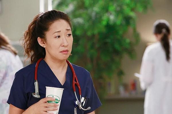 14. 'Grey's Anatomy' dizisinde Cristina Yang rolünü üstlenen Sandra Oh