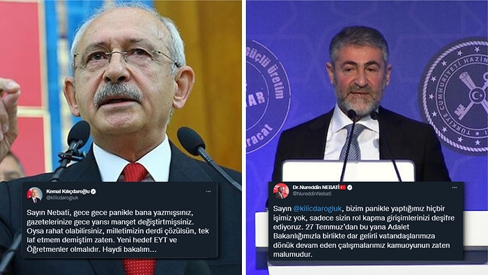 Kılıçdaroğlu 'Ödemeyin'den Sonra 'Paniklemişsiniz' Dedi: Nebati’den Gelen Yanıtla Karşılıklı Atışma Sürüyor!