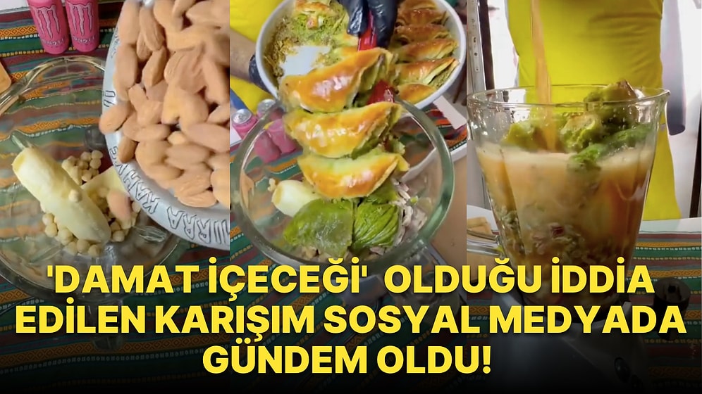 Damat İçin Meyveden Çereze, Baldan Baklavaya Birçok Malzeme ile Hazırlanan İçecek Sosyal Medyada Gündem Oldu