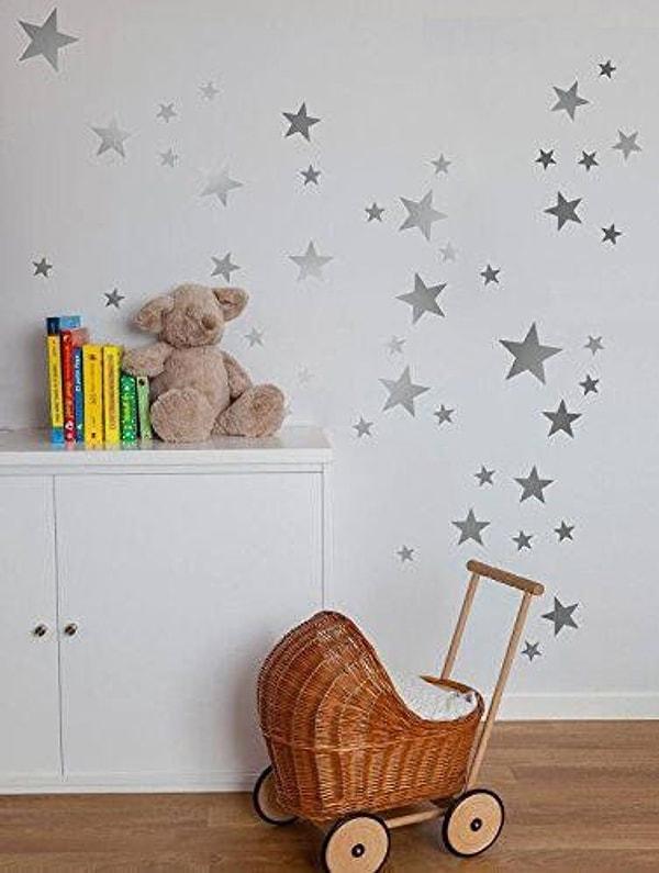 2. Bebek Odası Sticker Yıldız Etiket