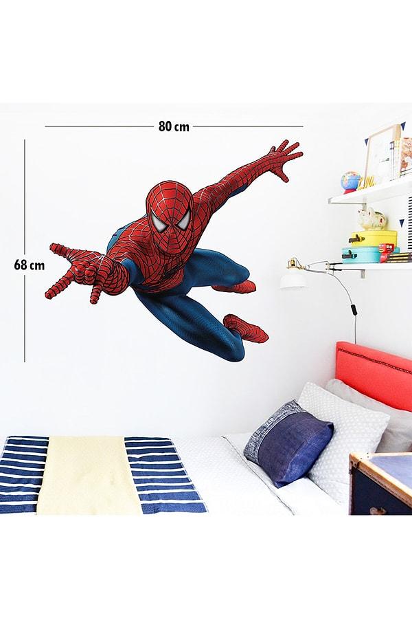 9. Örümcek Adam Yapışkanlı Çocuk Odası Duvar Sticker
